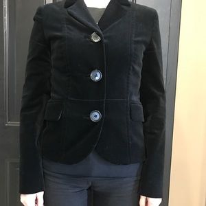 HUGO BOSS Women's Fitted Velvet Blazer